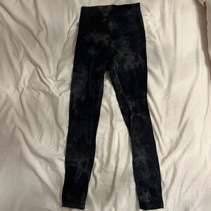 Green tie die lulu leggings